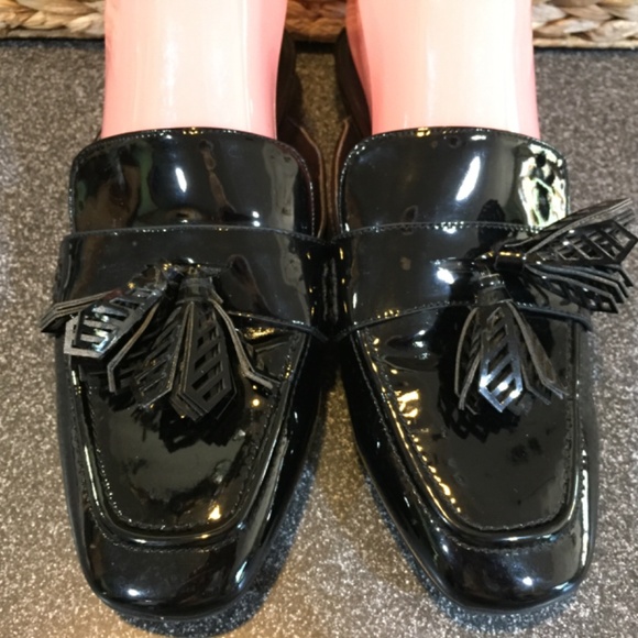 Nine West Black Patent “Static” Slip On Loafers - Picture 4 of 14